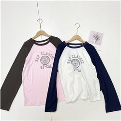 Хлопковый лонгслив   GA*P 🩶  Унисекс модель