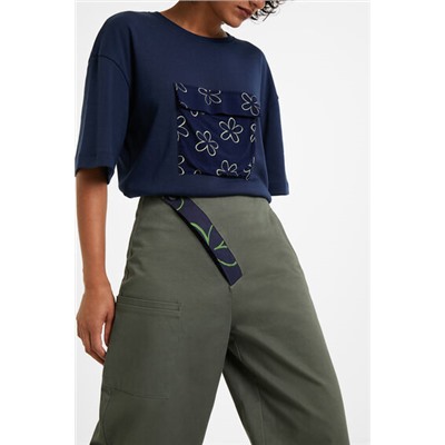 Pantalón culotte cropped