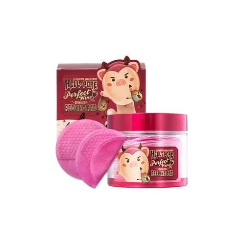 Elizavecca Hell-Pore Perfect Wine Sparkling Peeling Pad, пилинг