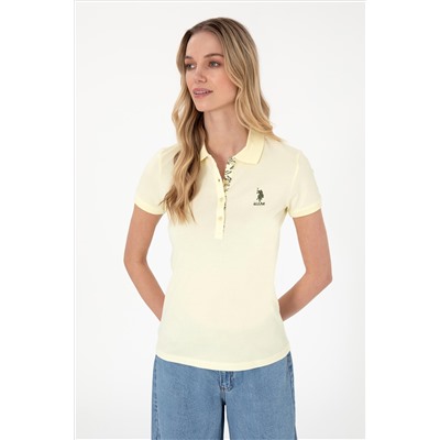 Kadın Limon Basic Polo Yaka Tişört