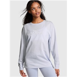 Campus Cotton Bling Long-Sleeve Tee