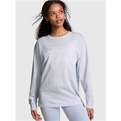 Campus Cotton Bling Long-Sleeve Tee