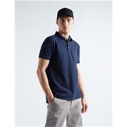 Father's Day' Piquet Polo, Men, Dark Blue