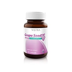БАД «ЭКСТРАКТ КОСТОЧКИ ВИНОГРАДА» ОТ VISTRA 30 КАПСУЛ / VISTRA GRAPE SEED 30 CAPSULES