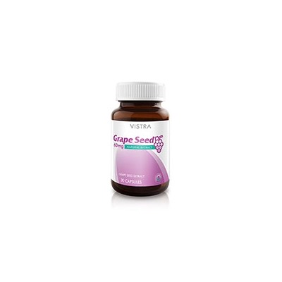 БАД «ЭКСТРАКТ КОСТОЧКИ ВИНОГРАДА» ОТ VISTRA 30 КАПСУЛ / VISTRA GRAPE SEED 30 CAPSULES