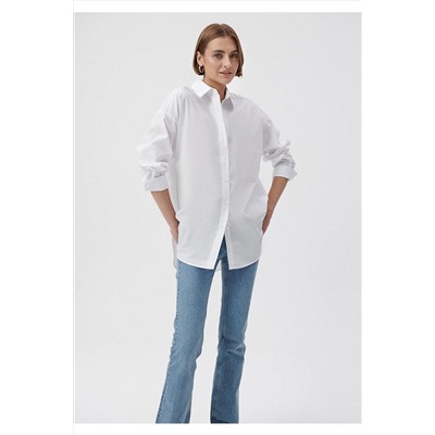 MaviBeyaz Gömlek Oversize / Geniş Kesim 1210498-70057