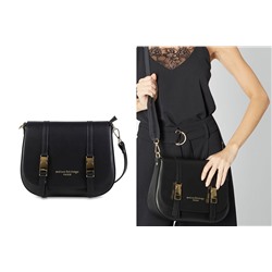 Bandolera de piel Tex Negro