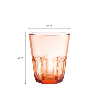 Domme Plastik Bardak - Turuncu - 445 ml