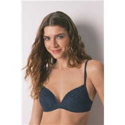 Sujetador CHARMING relleno encaje azul