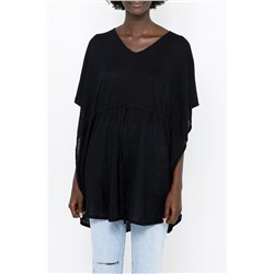 Jersey de lino Negro
