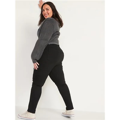 High-Waisted Super Skinny Black Jeans for Women