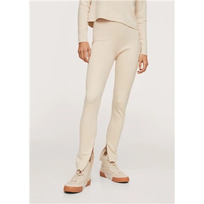 Pantalón punto cremalleras -  Mujer | MANGO OUTLET Melilla