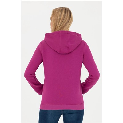 Kadın Menekşe Basic Sweatshirt