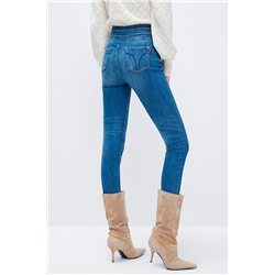 Vaquero skinny fit 7/8 Azul claro