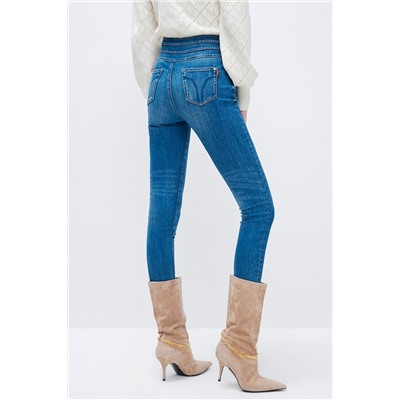 Vaquero skinny fit 7/8 Azul claro