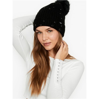 VICTORIA'S SECRET Pom-Pom Hat