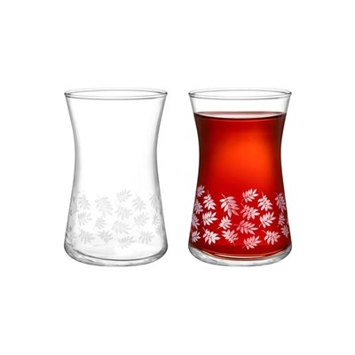 Esperanza-White Leaves 6-lı Çay Bardağı Seti