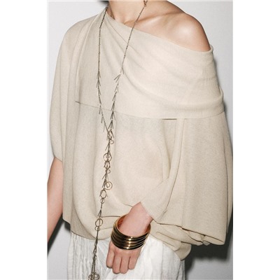 PLAIN KNIT LAYERED TOP