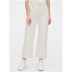 High Rise Wide-Leg Crop Jeans