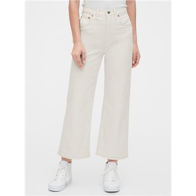 High Rise Wide-Leg Crop Jeans