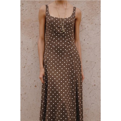 POLKA DOT MIDI DRESS