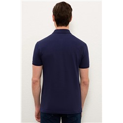Erkek Lacivert Basic Polo Yaka Tişört