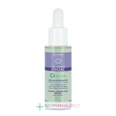 Eau Thermale Jonzac - Pure Age - Sérum Concentré Correcteur Global BIO 30ml