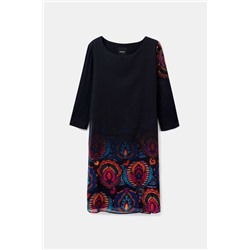 Vestido recto boho