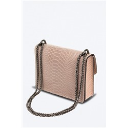 Bandolera de piel Lorenza Beige