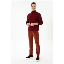 Erkek Bordo Basic Kazak