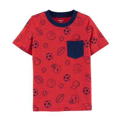 Race Car Slub Jersey Pocket Tee