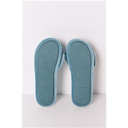Zapatillas abiertas casa velvet verde