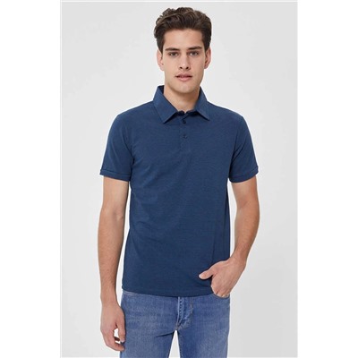 Lee Cooper Erkek Daker Polo Yaka T-Shirt İndigo 202 LCM 242050