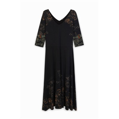 Vestido midi floral