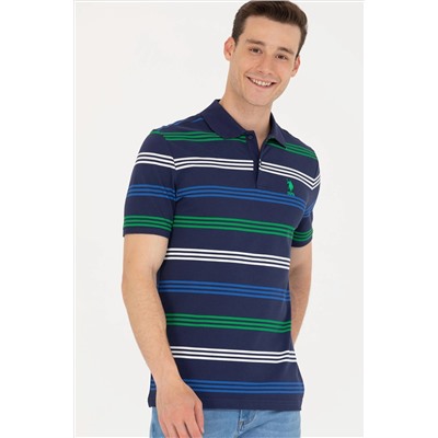 Erkek Lacivert Polo Yaka Tişört