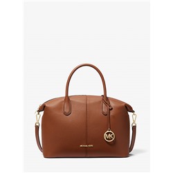 Hyde Large Pebbled Leather Satchel