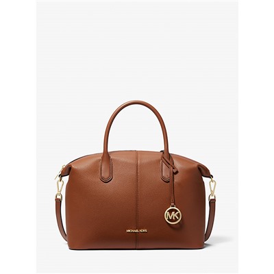 Hyde Large Pebbled Leather Satchel