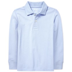 Boys Uniform Long Sleeve Pique Polo