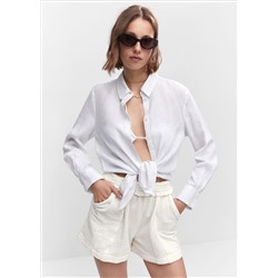 Shorts paperbag textura