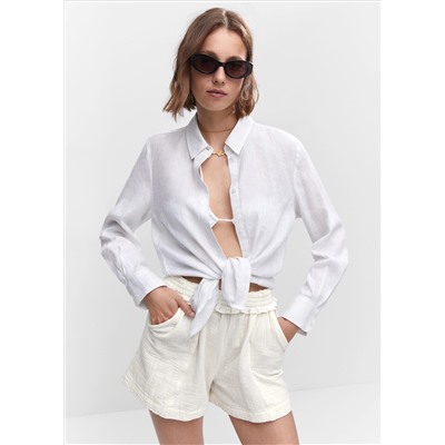 Shorts paperbag textura