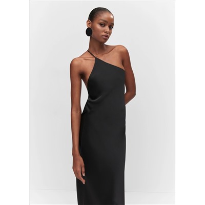 Vestido satinado espalda abierta
