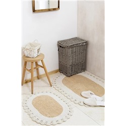 İrya Bianca %100 Pamuk Banyo Paspası Açık Kahve 40x60 60x90 11913981995