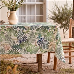 Tischdecke Deisy - grün - 100% Bio-Baumwolle - verschiedene Größen erhältlich