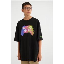 Oversized T-Shirt mit Print