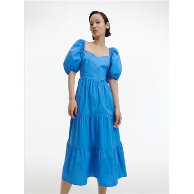 Baumwollkleid mit Rüschen