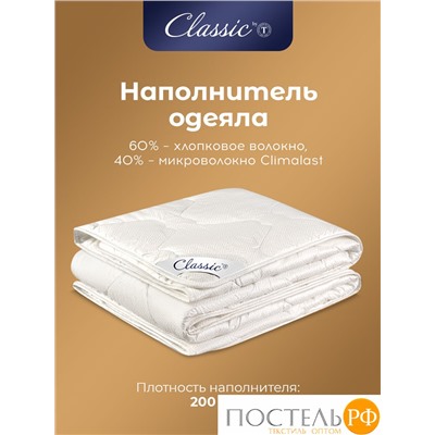 Classic by T ДЕМЕТРА Одеяло 140х205, 1пр., см.хлопок/хлопок/микровол.