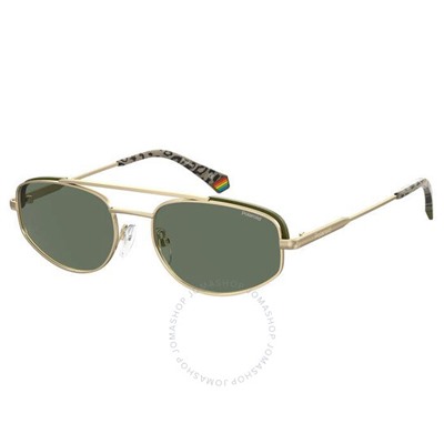 POLAROID  Polarized Green Oval Unisex Sunglasses