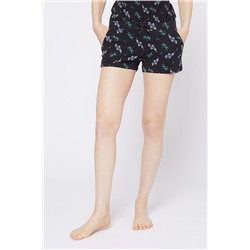 Short Gerry Negro y turquesa