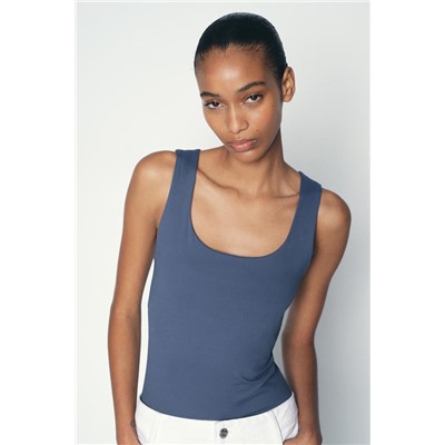 POLYAMIDE TOP WITH WIDE STRAPS