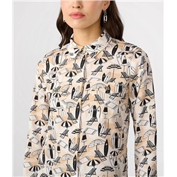 SUMMER SCENE WHIMSY BLOUSE